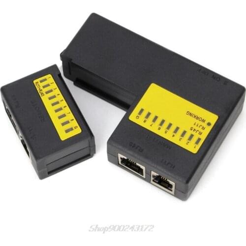 Super Mini Network LAN Cable Wire Cat5 RJ11 RJ45 Tester Jy21 20 Dropship