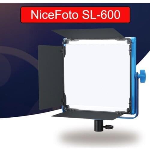 NiceFoto SL600 SL-600 Photography Lighting LED Video Light 6500K Continuous Light for Studio Video Recording Live broadcast