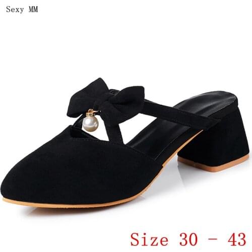 Pumps Women Oxfords Career Slingbacks Mules Shoes High Heels Woman High Heel Shoes Small Plus Size 30 31 32 33 - 40 41 42 43