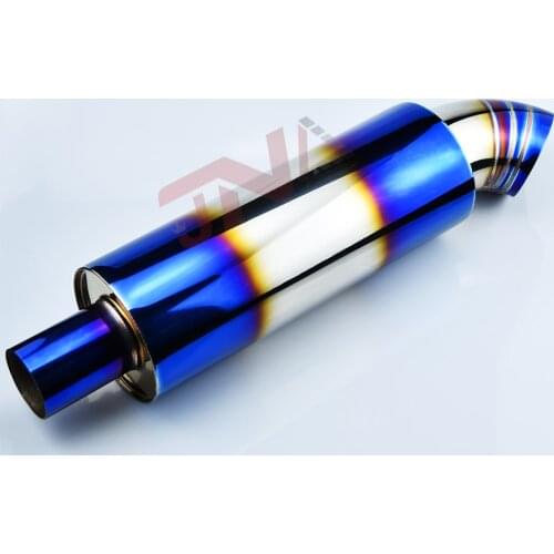 High Quailty Car Muffler Stainless Steel Exhaust Pipe Brunt Blue Muffler Escape