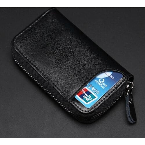 High quaulity multifunction card wallet Cowhide Men key bag Leather Zipper Hanging car key case 12 buckles women Key holders