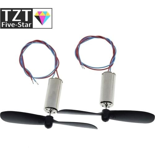 1set=2pcs DC3.7-4.2V 716 7*16MM Micro DIY Helicopter Coreless DC Motor With Propeller Great Torque High Speed Motor