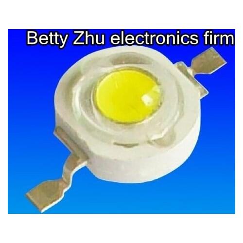 10PCS/LOT 1W High Power LED nature white 100-110LM 6000-6500K light Lamp beads bead DIY ball steep light fittings