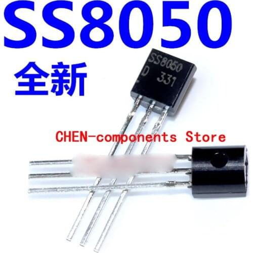100PCS Brand new transistor SS8050 TO-92 double S high current