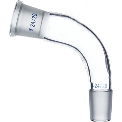 24/29,Glass Bent Connecting Adapter,105 degree bend,Laboratory Glassware