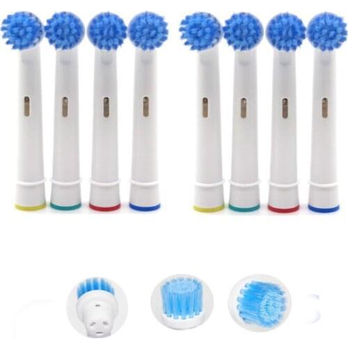 8 PCS Rotating Type Precision Clean Replacement Electric Toothbrush Head For Oral B Oral Hygiene Tooth Brush Clean Kit