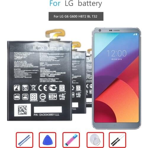 BL-T32 Mobile Phone Battery For LG G6 G600 H872 VS988 LS993 US997 Battery BL T32 3300mAh