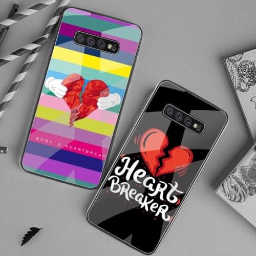 Kanye West Heart Break 808S Phone Case Tempered Glass For Samsung S20 Plus S7 S8 S9 S10 Plus Note 8 9 10 Plus