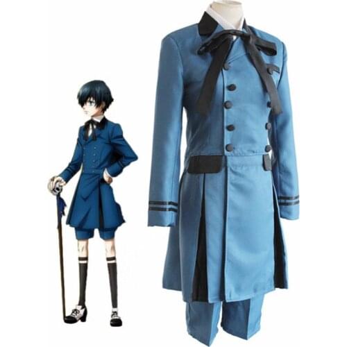 Black Butler kuroshitsuji Ciel Phantomhive Cosplay Costume emboitement Sebasti Kuroshitsuji Aristocrat Cosplay Costume