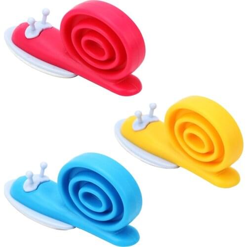 Wedge Holder for Children Kids Cute Snail Shaped Silicone Door Stops 3 piece/set Safety Guard Finger Protector