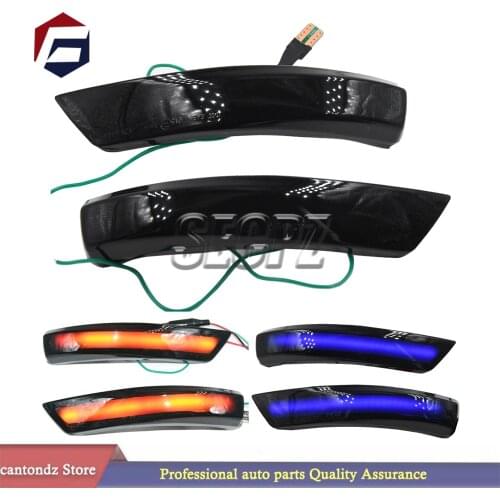 1pair Dynamic Turn Signal Light LED Side Wing Rearview Mirror Indicator Blinker Light For Ford Focus 2 3 Mk2 Mk3 Mondeo Mk4 EU