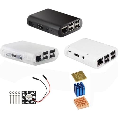 For Raspberry Pi 3 case ABS enclosure Raspberry pi 2 box shell from the Raspberry Pi Foundation+Cooling Fan