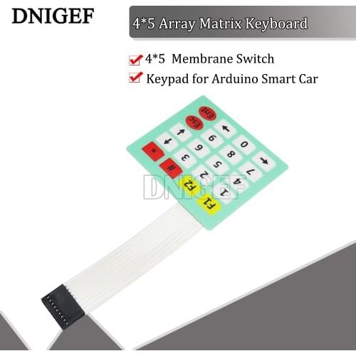 DNIGEF New 3*4 Matrix Array 12 Key Membrane Switch Keypad Keyboard Control Panel 4*3 Matrix Array Matrix keyboard