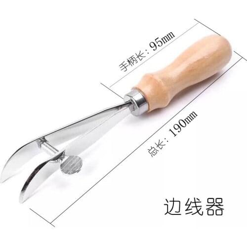 DIY Leather Tool Vegetable Tanned Leather Scribe Scribing Wheel Machine For Leather Professional Sewing Tool Accessories