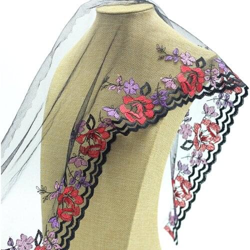 MLAEY 2y/lot Exquisite Embroidered Lace Trim, Lace Fabric ,Quality Lace Ribbon , DIY Craft&Sewing Dress Clothing Accessor