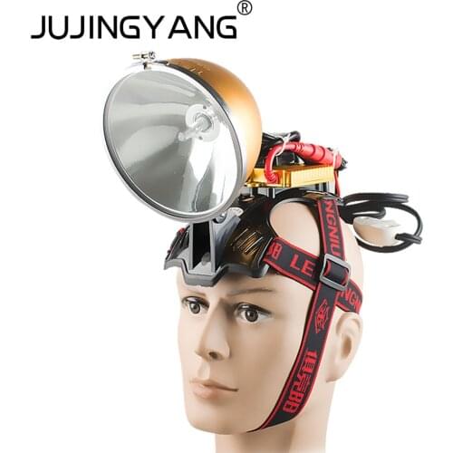 Ju Jingyang high-power outdoor xenon headlight 12V miners lamp gold ball ballast strong light long-range lighting searchlight