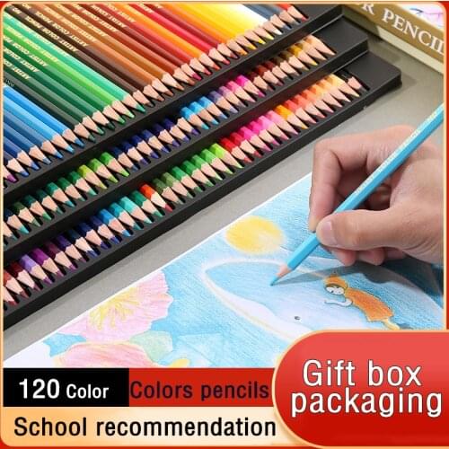 Art Drawing Sketching Pencil Profession Color Pencils 48/72/120 Color Artist Painting Graffiti Pen School Supplies Stationery