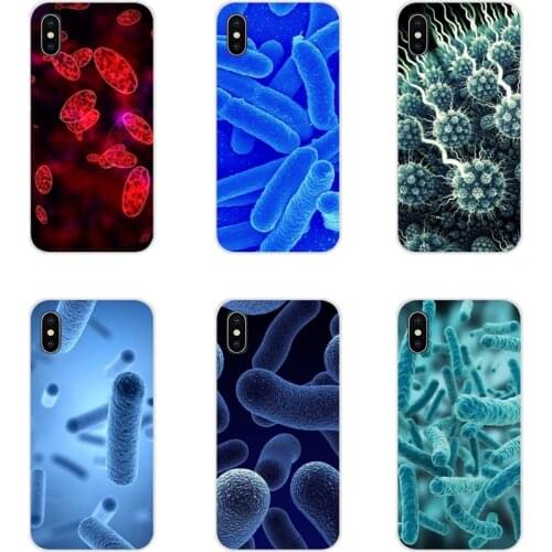 Microbes Red For Xiaomi Mi4 Mi5 Mi5S Mi6 Mi A1 A2 5X 6X 8 9 Lite SE Pro Mi Max Mix 2 3 2S Accessories Phone Cases Covers