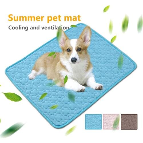 Summer Pet Cushion For Dog Cat Cool And Breathable Pet Cooling Pad In Summer Dog Cat Cold Feeling Sofa Cushion Car Bsd Mats