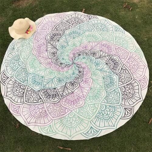 Better Quality Made Of Cotton Bohemia India Mandala Blanket Lotus Flower Tapestry Beach Mat Yoga Mat