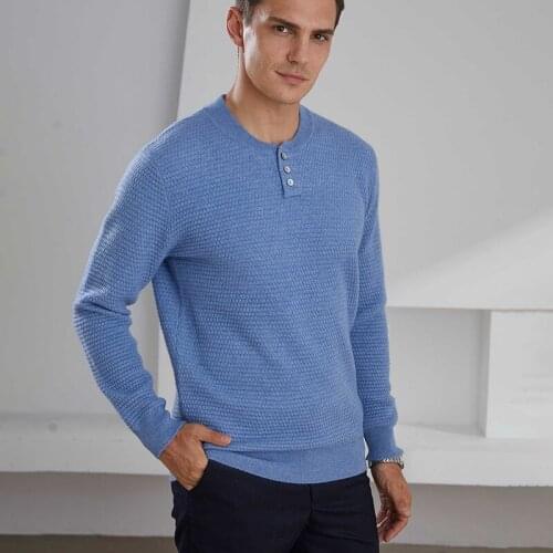 2021 New Fashion Autumn/Winter Men Sweaters 100% Goat Cashmere Knitted Jumpers Warm Half High Collar 3Colors Male Tops