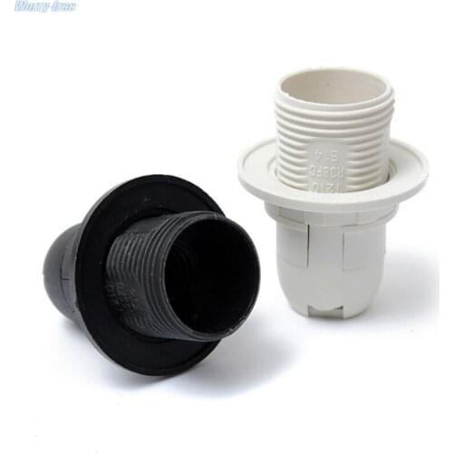 E14 Lamp Bulb Holder Edison Screw Cap Socket White/Black Pendant Ceiling Light