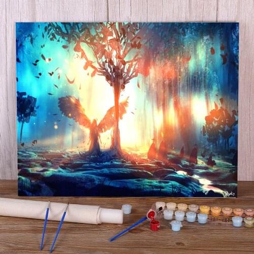 Scenery The Last DIY Painting By Numbers Set Oil Paints 40*50 Oil Painting Decorative Paintings For Kids Handiwork Wholesale