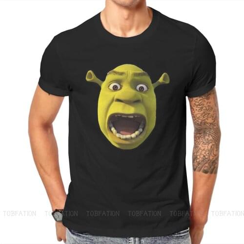 Shrek Donkey Princess Fiona Blind Mouse Fairy Tale Movie Original TShirts Get Shreked Personalize Homme T Shirt Hipster Clothing