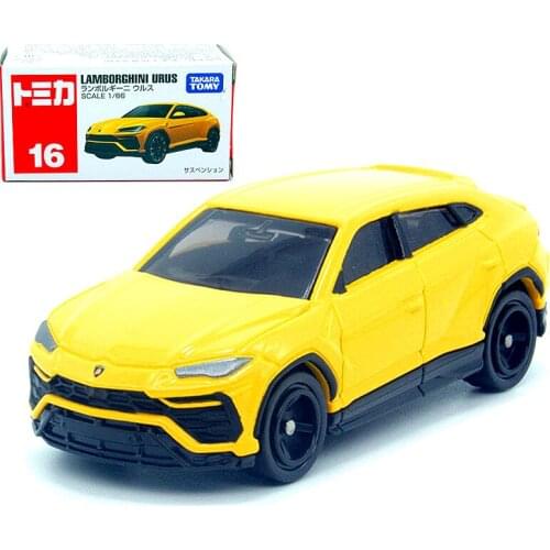 TAKARA TOMY TOMICA No.16 LAMBORGHINI URUS 1:66 Miniature Car Model Kit Diecast Baby Toys Funny Hatchback Mould Collectibles