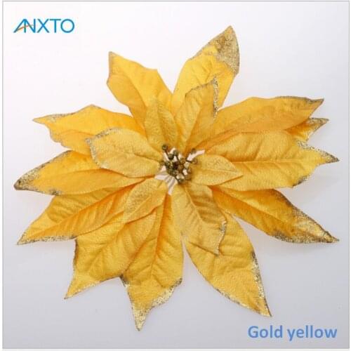 30cm Christmas Flowers Xmas Ornament Christmas Tree Decoration Festival Party Home Bowknots Baubles New Year Decoration 5 colors