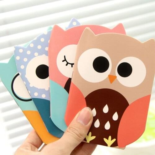 1pcs BZNVN JB52 owl shopping list book this cute cartoon notebook portable pocket book