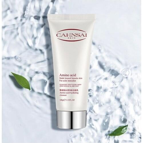 1 Pcs Hydrating Water Rippling Facial Cleanser Amino Acid Face Skin Care Products Gentle Moisturizes Smoothing