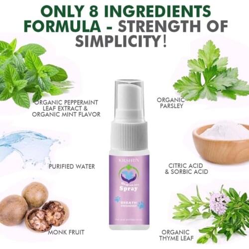 10/30/50ml Pet Oral Spray Pet Refreshing Spray Dentals Pet Spray Dog Breath Freshener Teeth Cleaner for Cat and Dog