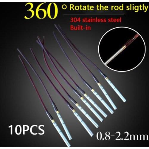 10Pcs Rod Tip Maximum catch Rod Tip Fly Fishing Rod Fly Rod Tip 0.8mm-2.2mm Fishing Tackle