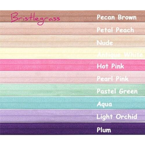 BRISTLEGRASS 10 Yard Combo 3/4" 20mm Solid Color FOE Fold Over Elastic Spandex Satin Band Hair Tie Headband Lace Trim DIY Sewing