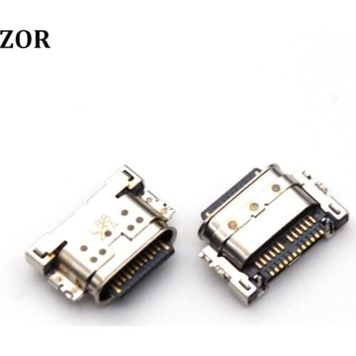 5PCS For Motorola Moto One Zoom Type C USB Charge Charging Connector Plug Dock Socket Port Repair Parts Replacement