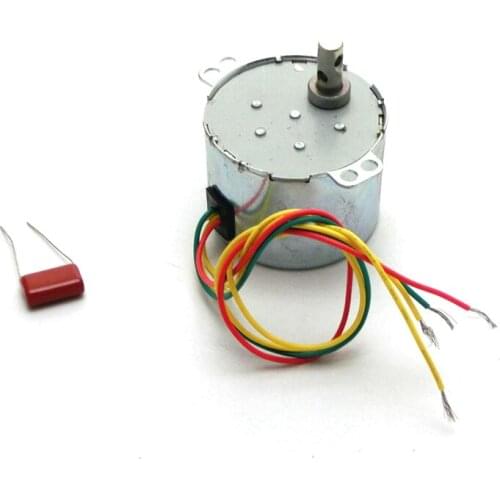 50KTYZ Geared Motor AC220V 7mm Output Shaft Diameter 16.7RPM Synchronous Gear Motor