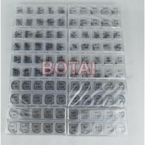 800PCS COMMON RAIL INJECTOR WAHSER SHIMS GASKET FOR DENSO INJECTOR WITH bB17 B21 B27 SIZE SHIMS