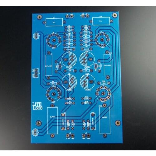 Free shipping 1pcs LS68 tube pre-PCB blank board (DJ poetry drunk line)