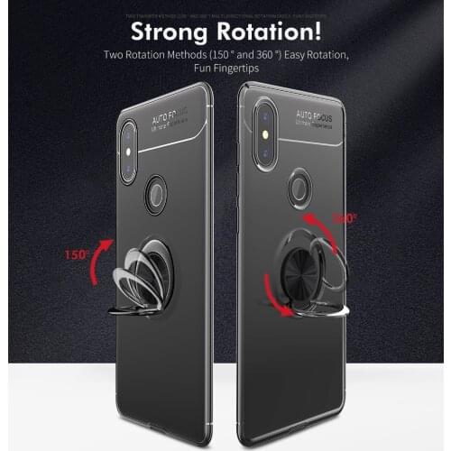 Redmi Note 6 Pro Case 360 Degree Ring Finger Holder Car Magnet Phone Case For Xiaomi Redmi 6 6A Note 7 Pro Fundas Capa