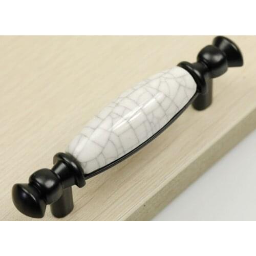 Black Crack Antique Open Ice And Wheat Bar Handle The Handle Door Handle Door Handle (C.C.:64mm, L:98mm)