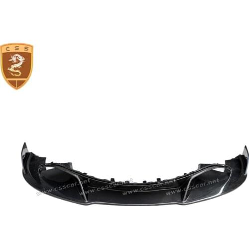 Commas Carbon Fibe Front Lip For McLaren 720S 2017-2021 V Style Front Bumper Lower Splitter Lip Decoration