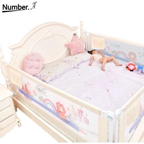 Baby playground on bed fence rail safe playpen bed guardrail barrier rail foldable home kids security barrier crib care fencing