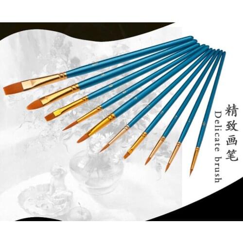 DIY tool,10pcs Painting pen,Oil brush set report.manicure tool