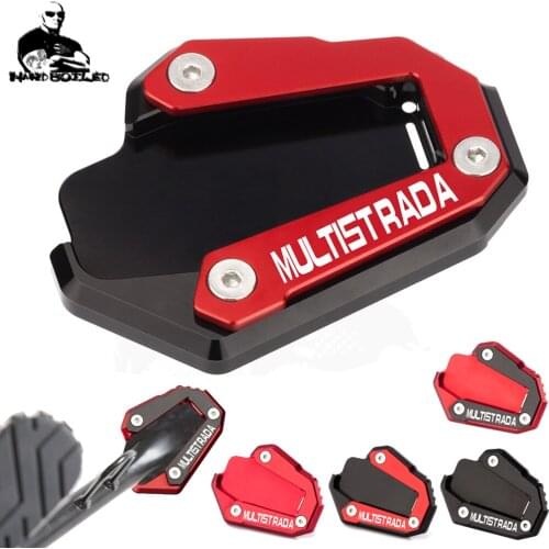 For Ducati MONSTER 1200 Multistrada 1260 Supersport/S Motorcycle Kickstand Extender Foot Side Stand Extension Pad Support Plate