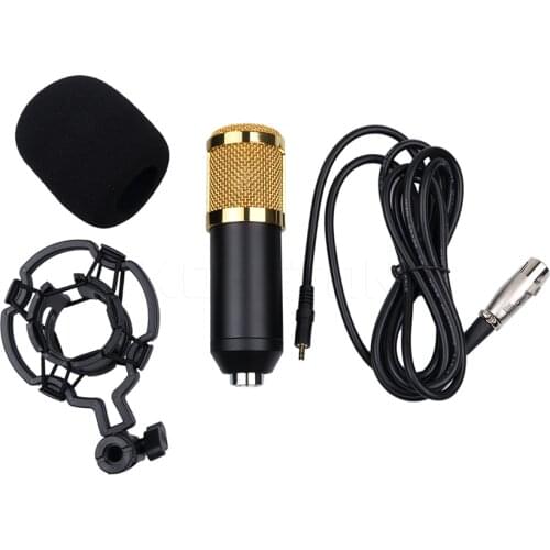 Kebidu BM 800 Professional 3.5mm Wired Sound Recording Condenser Microphone BM-800 Microphone Stand For Computer Studios PC
