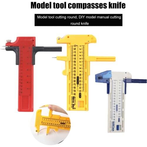 Paper Compass Cutter Round Circle Knife Circle Compass Film Paper Knife Cutter for Patchwork Heat Shrink Film Cutting Tool