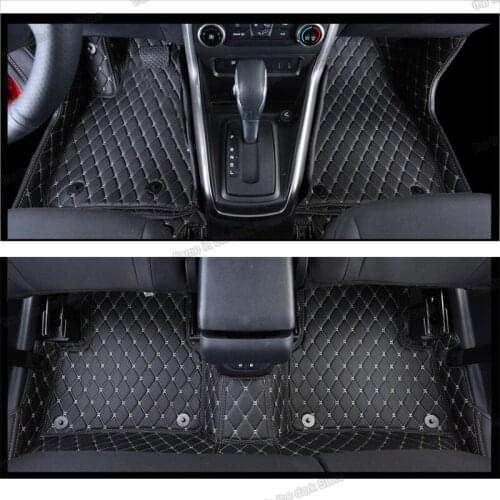 Lsrtw2017 Accessories Sticker Leather Car Floor Mats for Ford Fiesta 2011 2012 2013 2014 2015 2016 2017 2018 2019 Mk7 Carpet