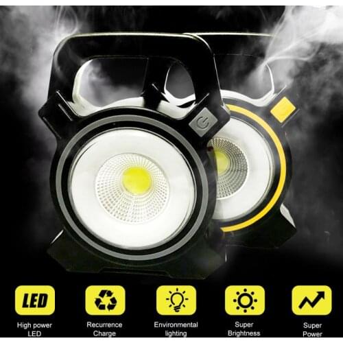 New LED Portable Lamp Outdoor Portable and Versatile Lighting Portable Miners Lamp Solar Emergency Searchlight Lantern