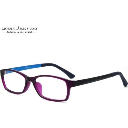 New Men Women Dark Purple Color TR90 Eyeglasses JLB1306-10